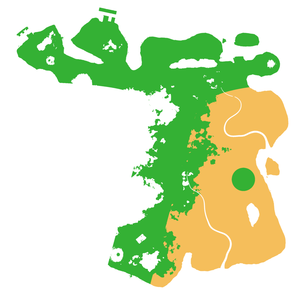 Biome Rust Map: Procedural Map, Size: 3500, Seed: 6322412