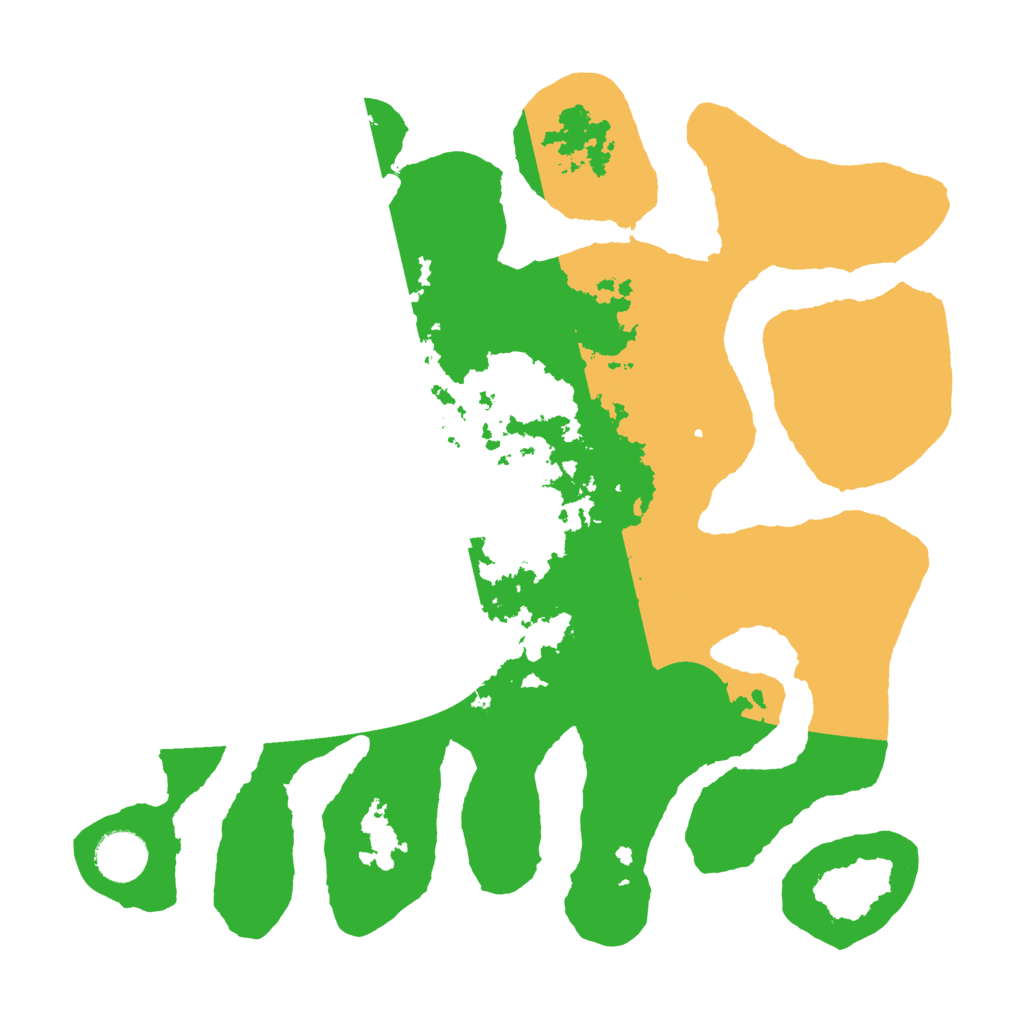 Biome Rust Map: Barren, Size: 3500, Seed: 3330196