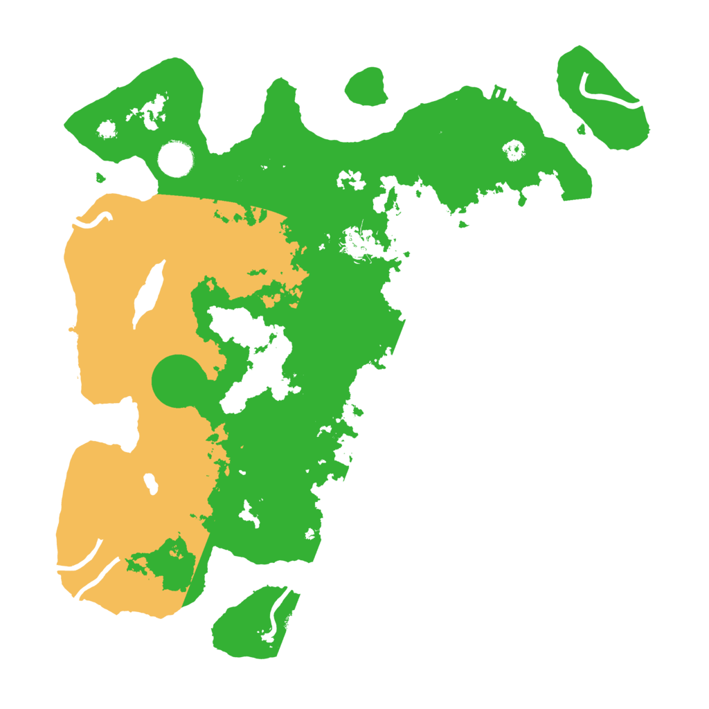 Biome Rust Map: Procedural Map, Size: 3500, Seed: 5504873