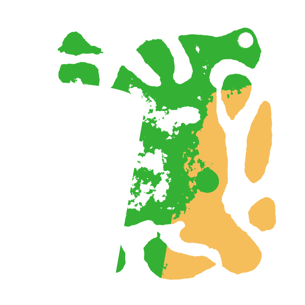 Biome Rust Map: Barren, Size: 3500, Seed: 3330959