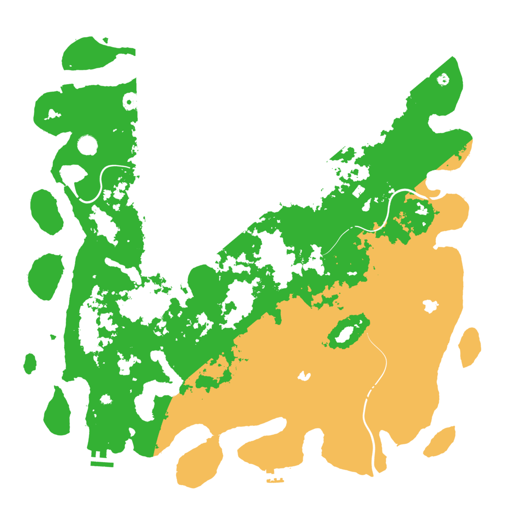 Biome Rust Map: Procedural Map, Size: 4500, Seed: 4321869