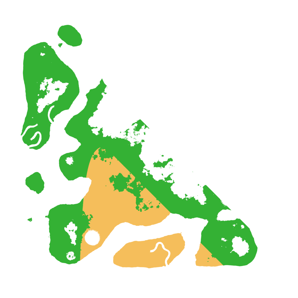 Biome Rust Map: Procedural Map, Size: 3500, Seed: 342915