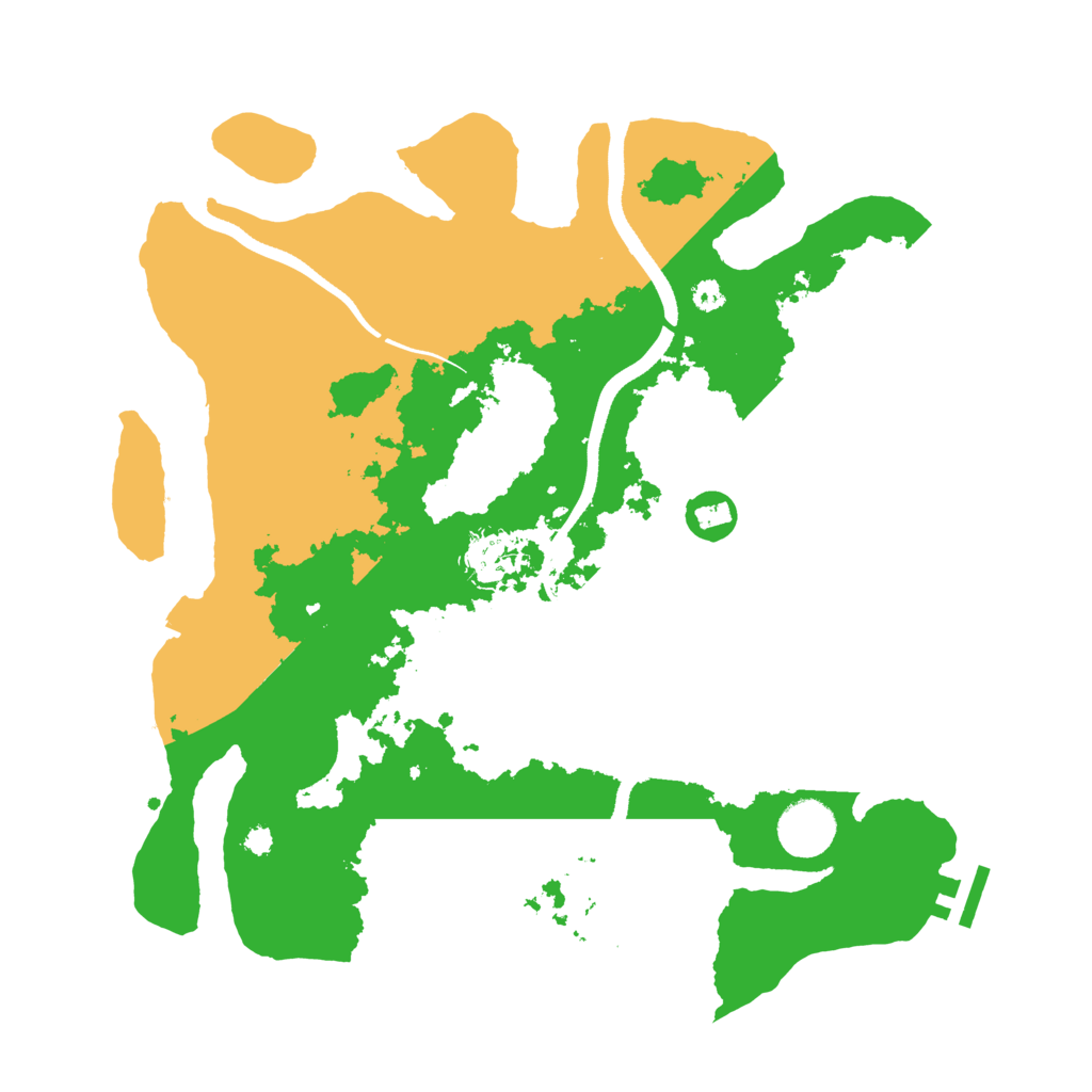 Biome Rust Map: Procedural Map, Size: 3500, Seed: 1700518