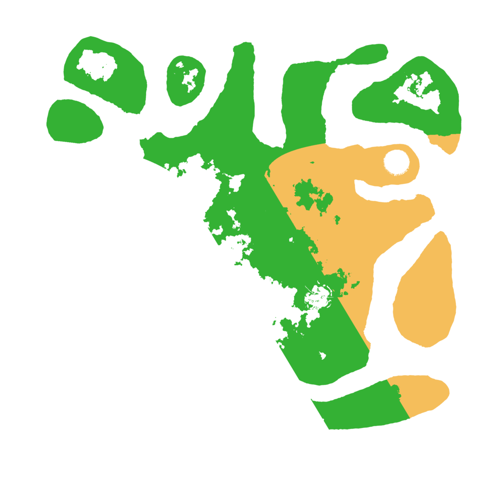 Biome Rust Map: Barren, Size: 3500, Seed: 442603