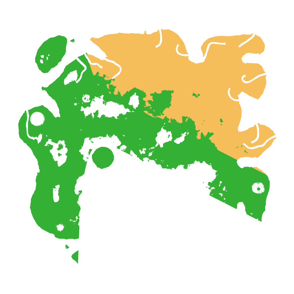 Biome Rust Map: Procedural Map, Size: 3700, Seed: 9658