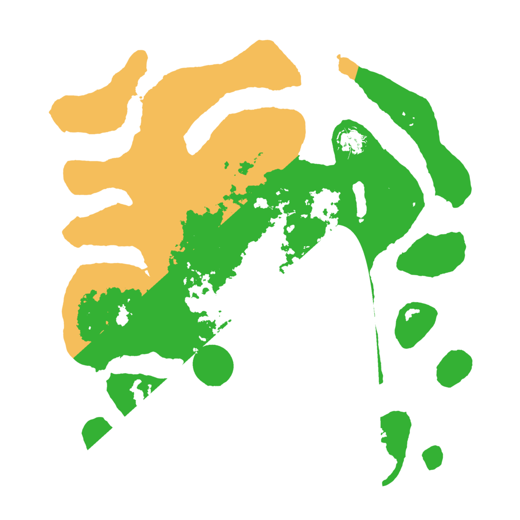 Biome Rust Map: Barren, Size: 3500, Seed: 1264189