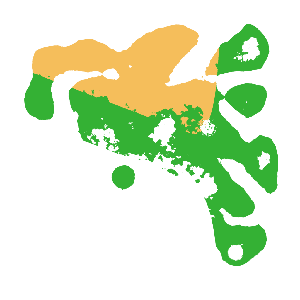 Biome Rust Map: Barren, Size: 3500, Seed: 223754