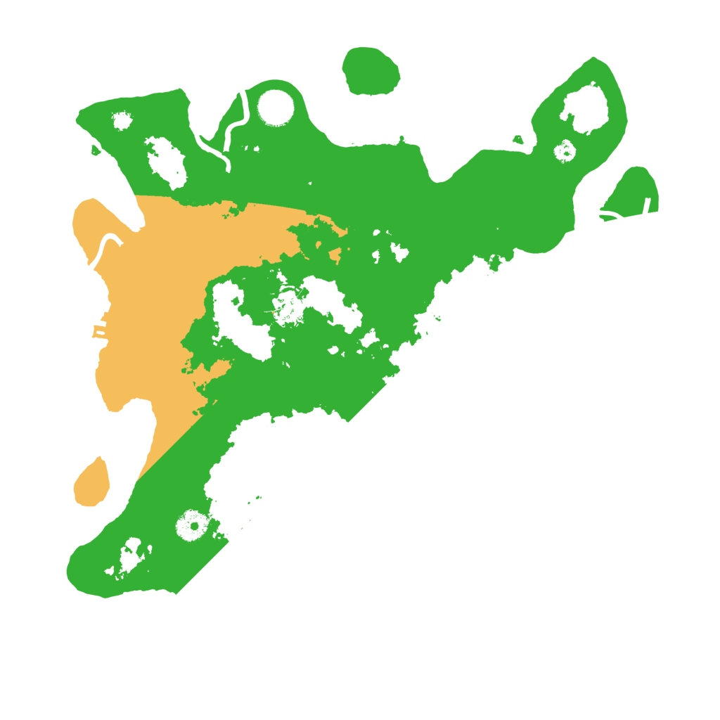 Biome Rust Map: Procedural Map, Size: 3500, Seed: 3919337