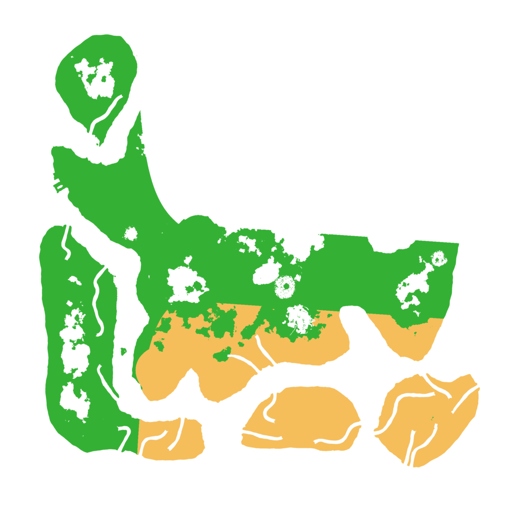 Biome Rust Map: Procedural Map, Size: 3500, Seed: 1162829