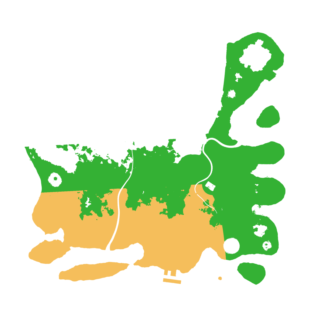 Biome Rust Map: Procedural Map, Size: 3500, Seed: 1785785