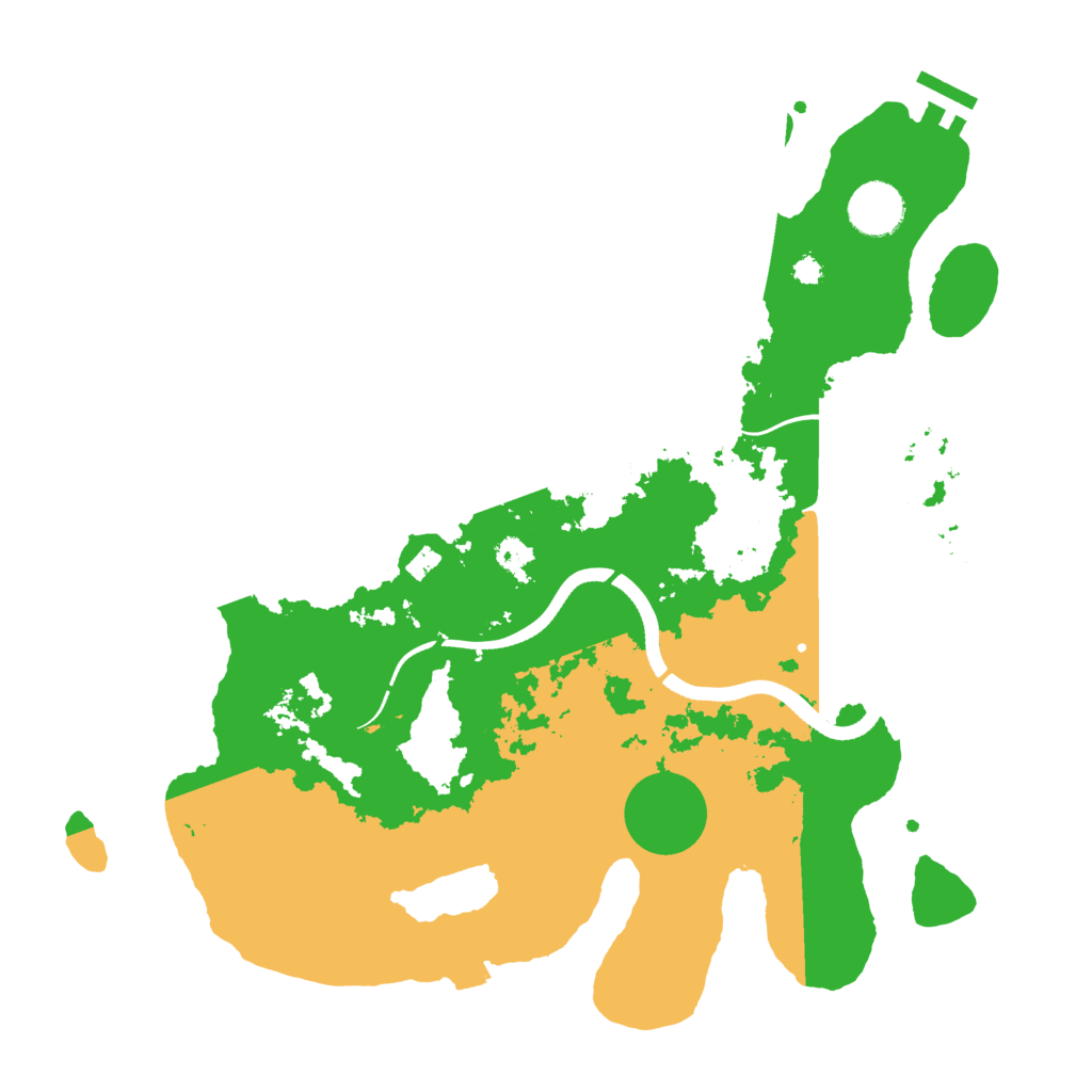 Biome Rust Map: Procedural Map, Size: 3500, Seed: 2461562