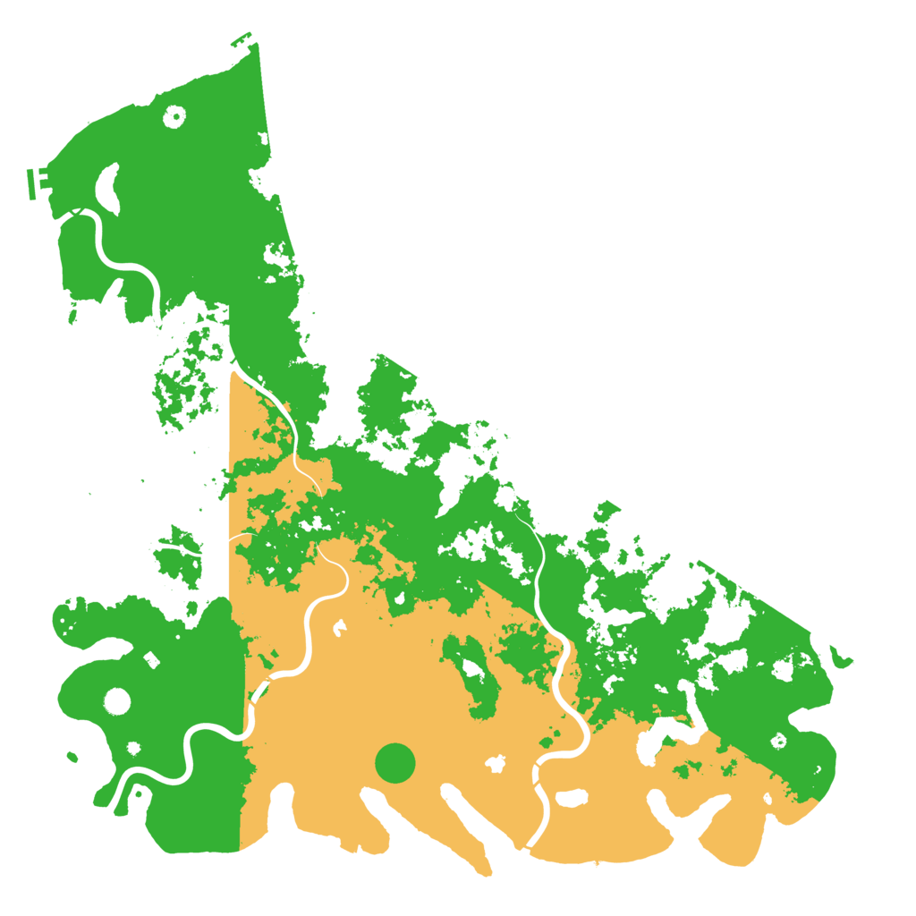 Biome Rust Map: Procedural Map, Size: 6000, Seed: 80085420
