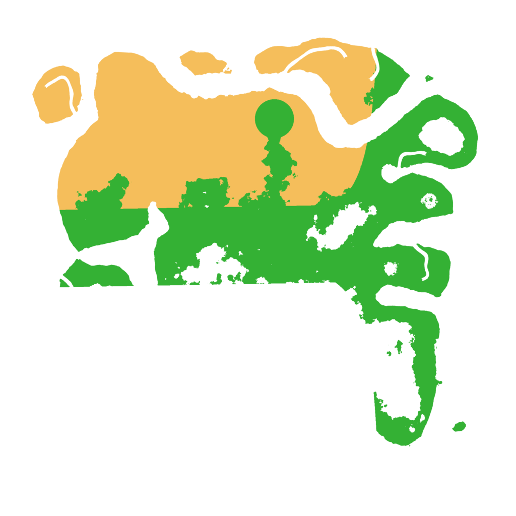 Biome Rust Map: Procedural Map, Size: 3500, Seed: 3577442