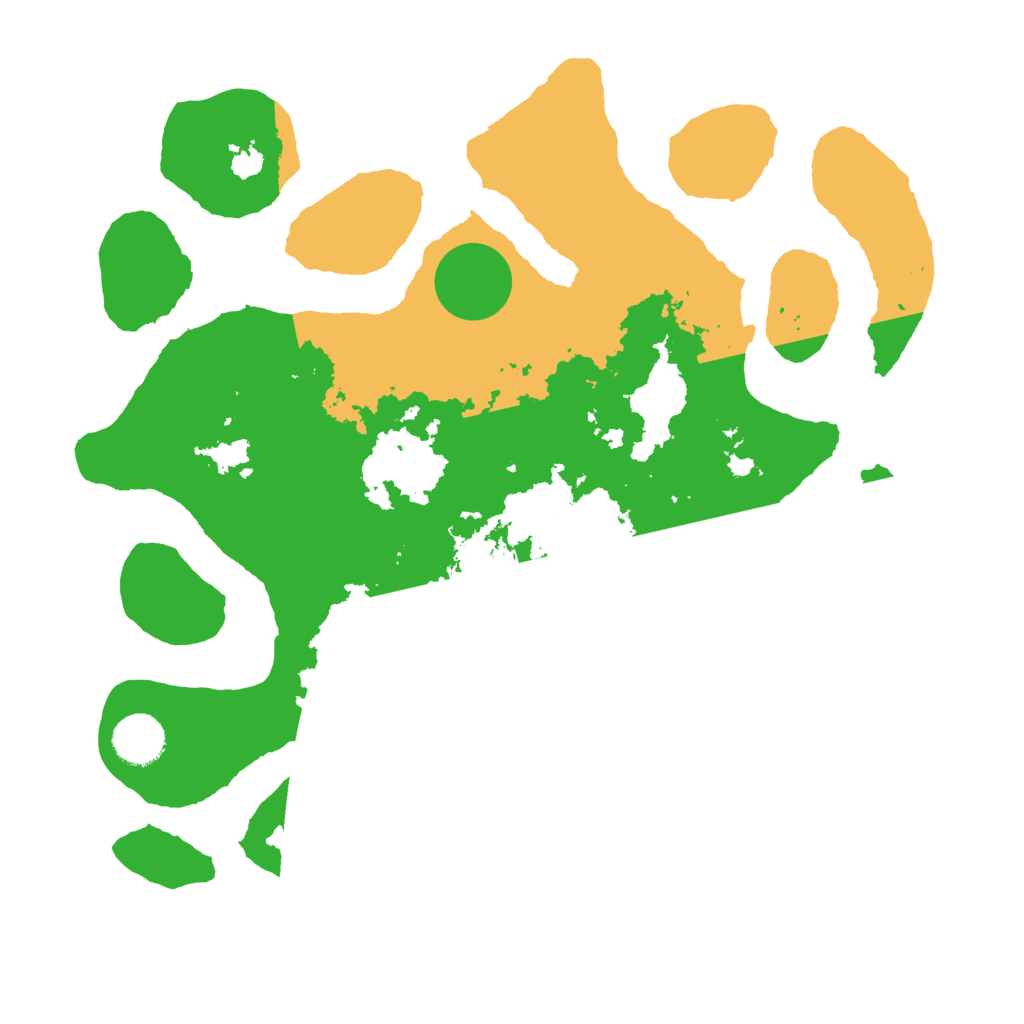 Biome Rust Map: Barren, Size: 3500, Seed: 3106886