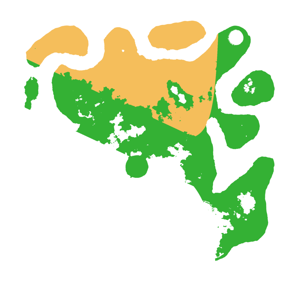 Biome Rust Map: Barren, Size: 3500, Seed: 4131246