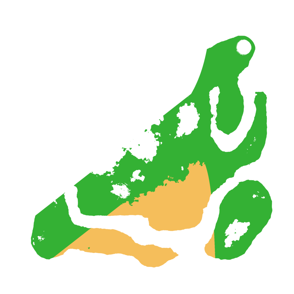 Biome Rust Map: Barren, Size: 3500, Seed: 436514