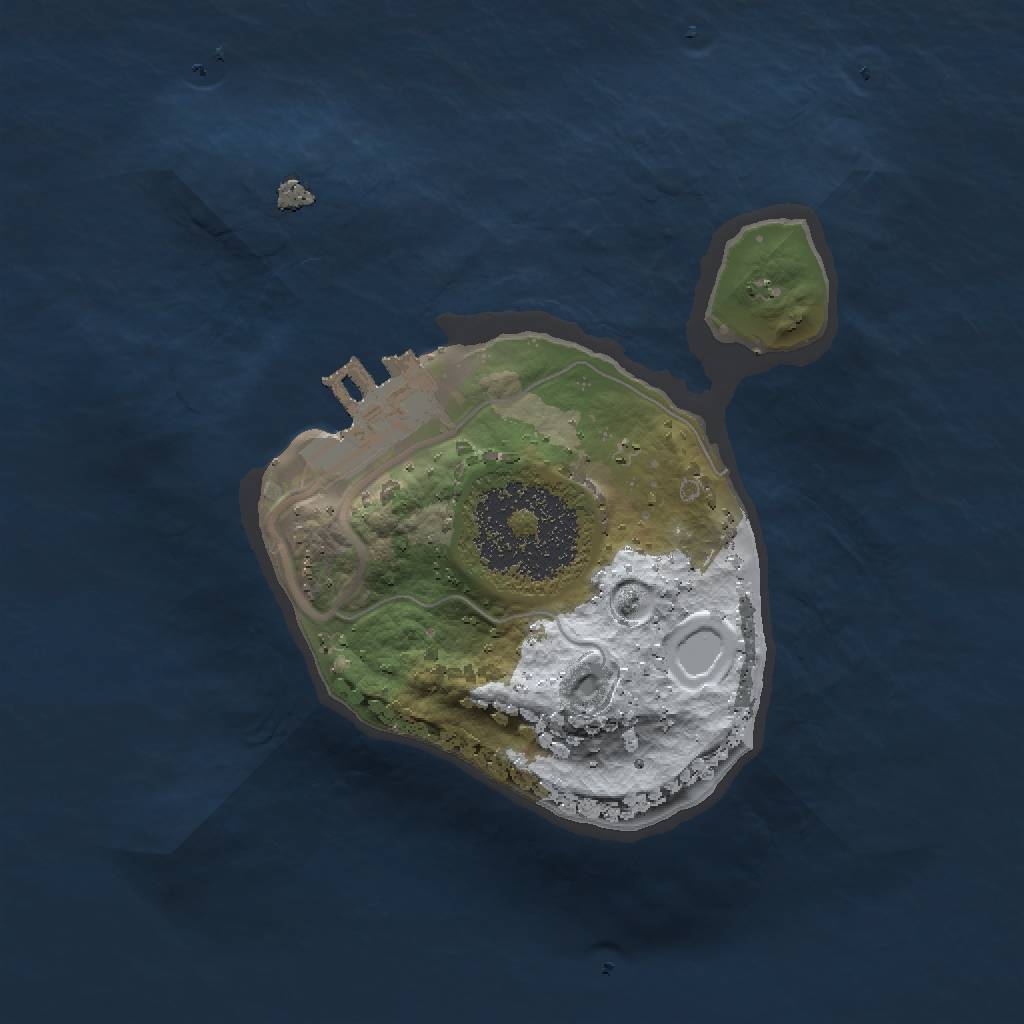 Rust Map: Procedural Map, Size: 1500, Seed: 632702081, 5 Monuments