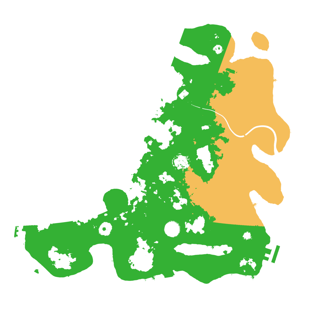 Biome Rust Map: Procedural Map, Size: 3500, Seed: 2784009
