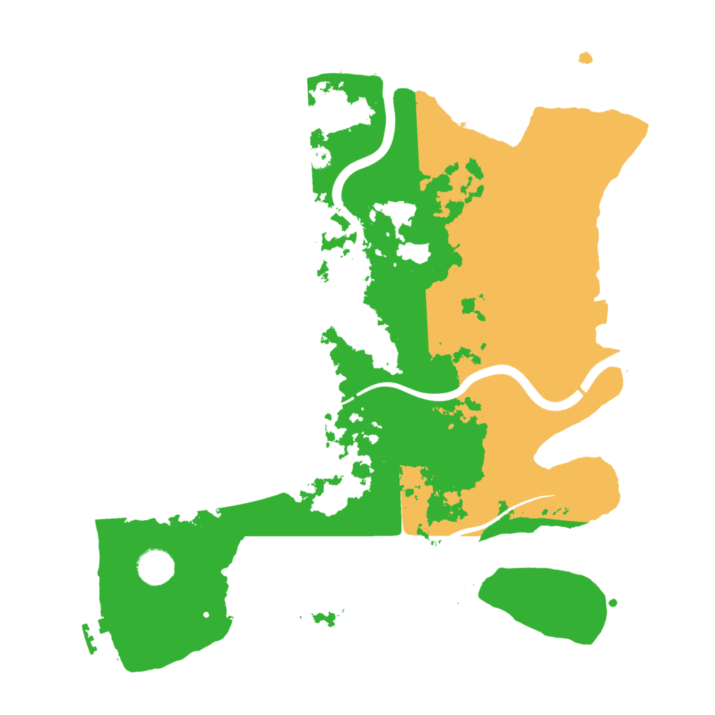 Biome Rust Map: Procedural Map, Size: 3500, Seed: 5894771