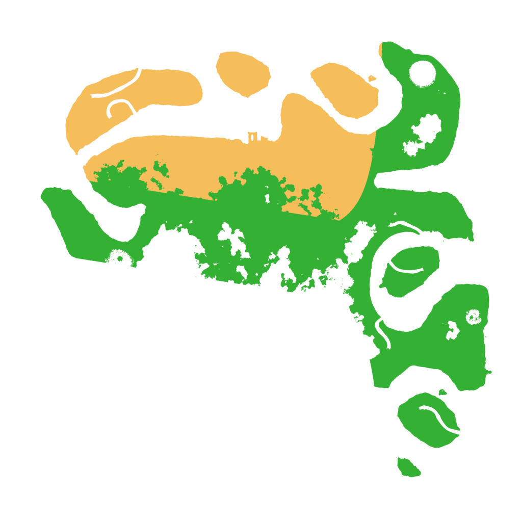 Biome Rust Map: Procedural Map, Size: 3500, Seed: 2391911