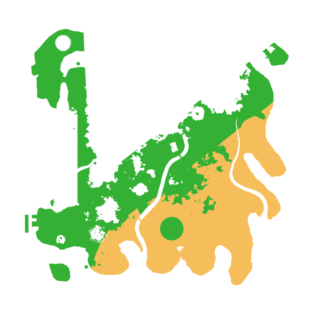 Biome Rust Map: Procedural Map, Size: 3500, Seed: 1129628