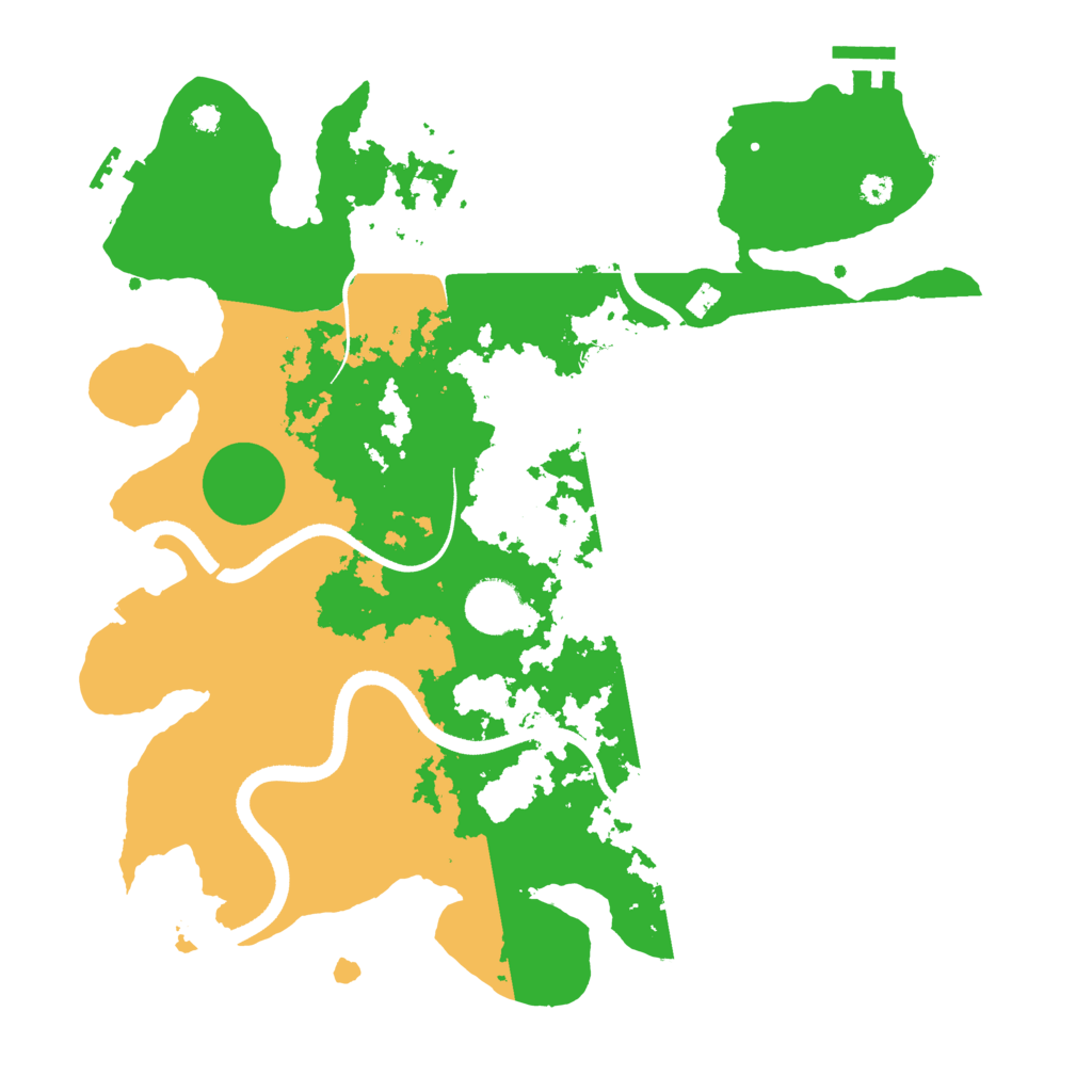 Biome Rust Map: Procedural Map, Size: 3500, Seed: 3604515