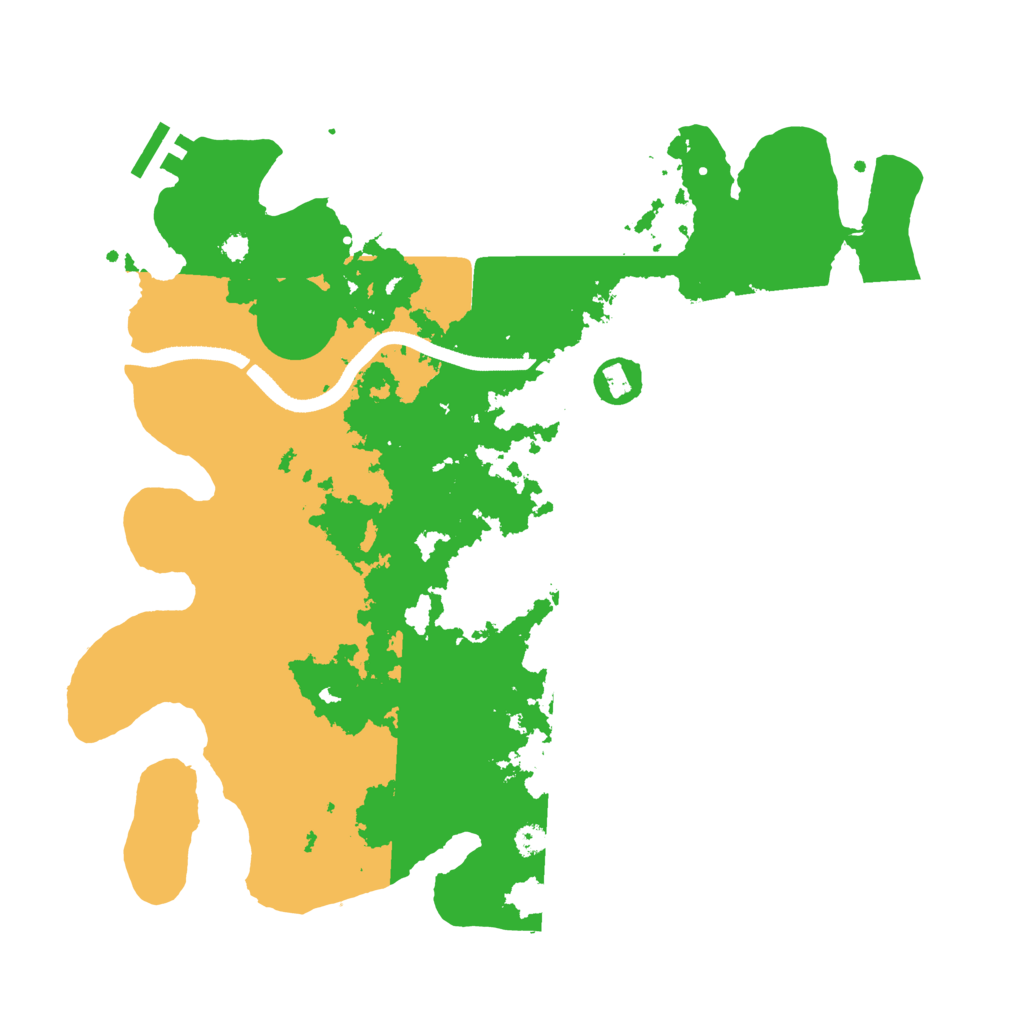 Biome Rust Map: Procedural Map, Size: 3500, Seed: 4810941