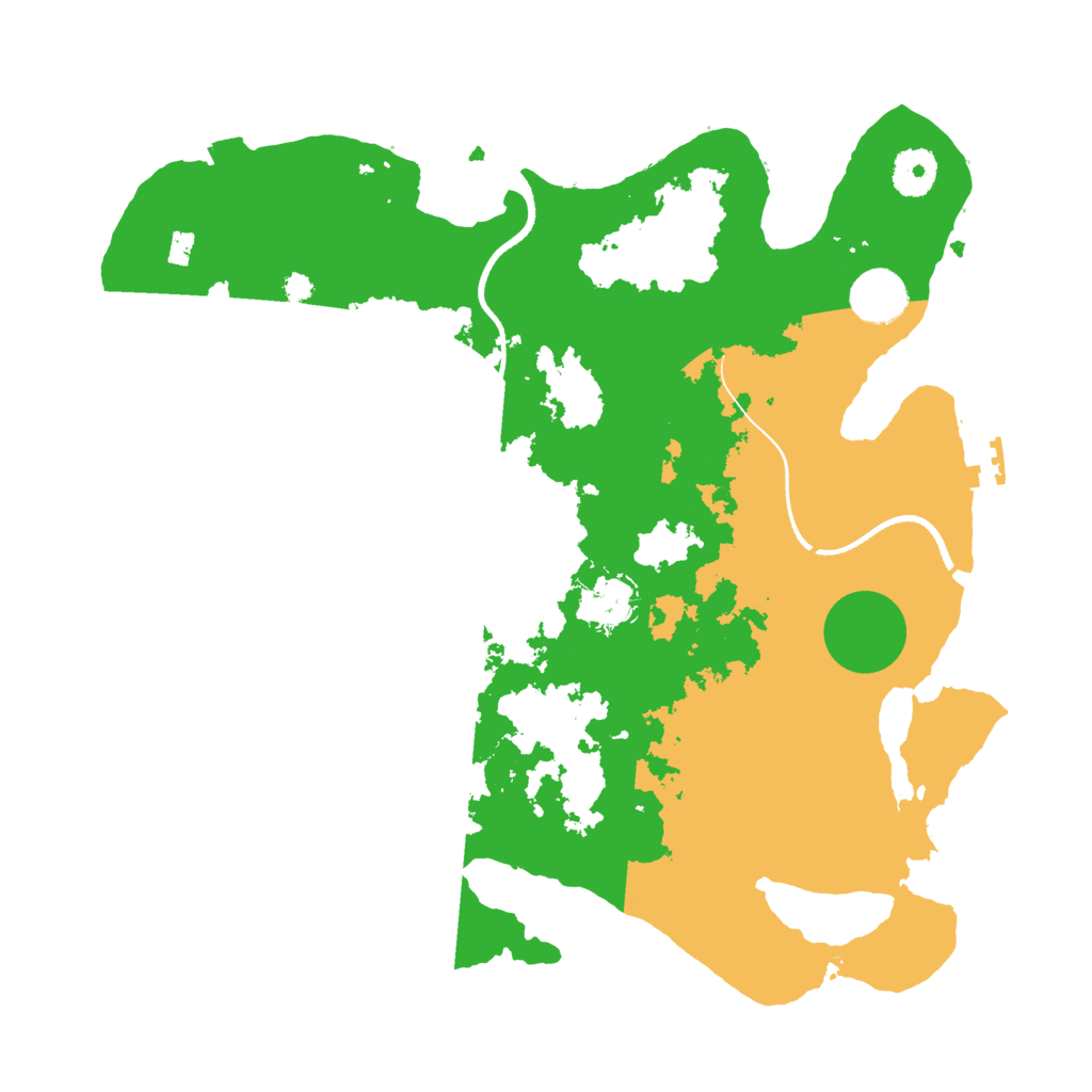 Biome Rust Map: Procedural Map, Size: 3500, Seed: 1073333
