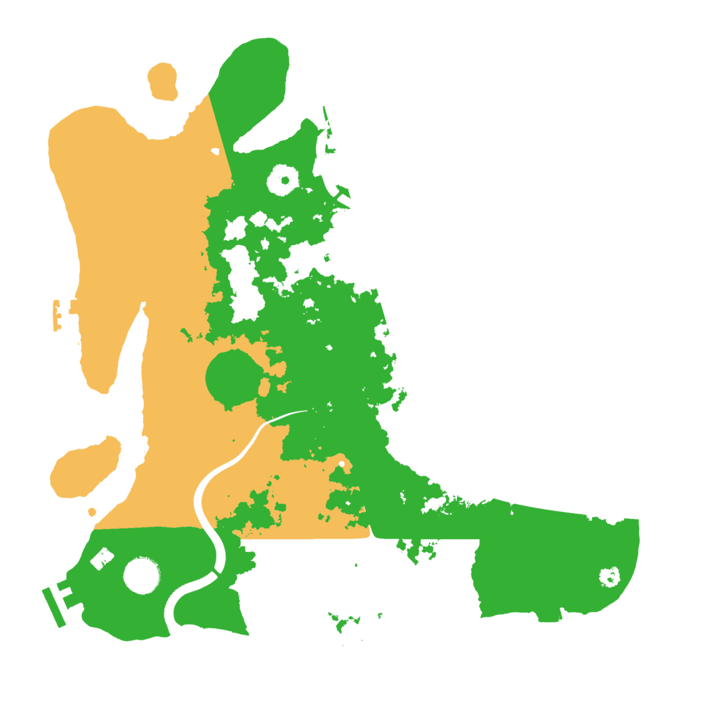 Biome Rust Map: Procedural Map, Size: 3500, Seed: 2752664