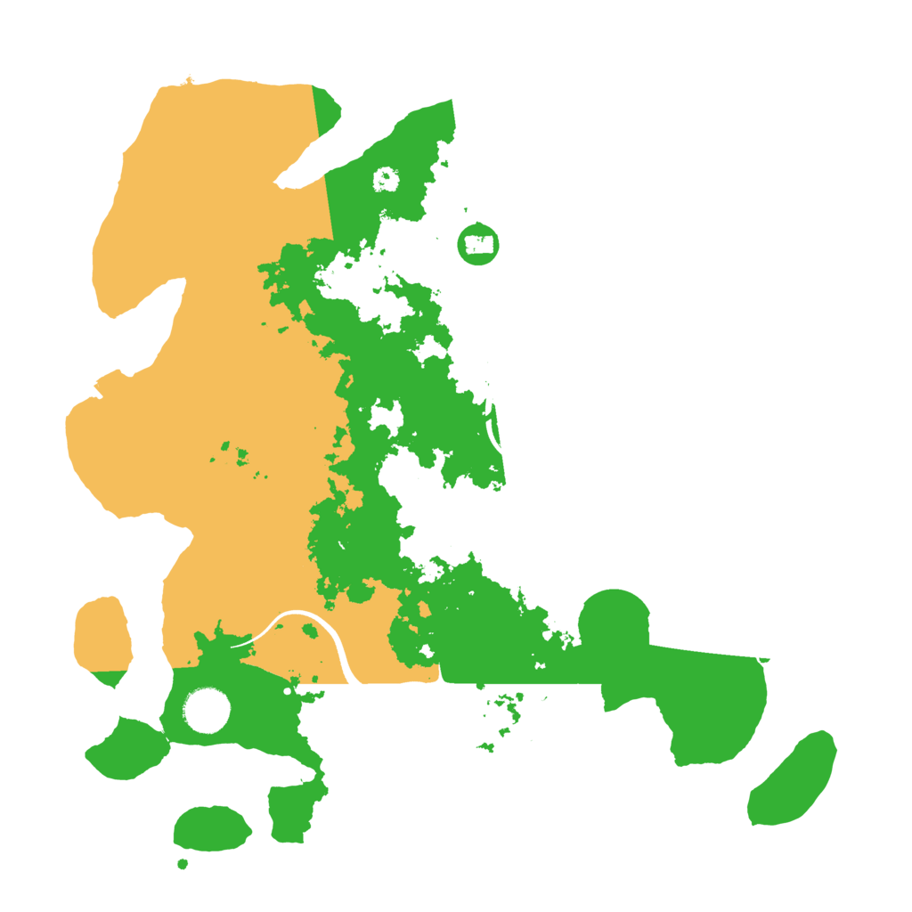 Biome Rust Map: Procedural Map, Size: 3500, Seed: 4390462
