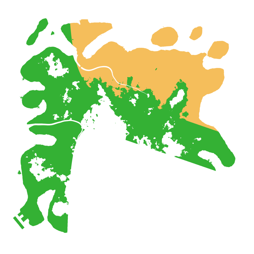 Biome Rust Map: Procedural Map, Size: 3500, Seed: 230161