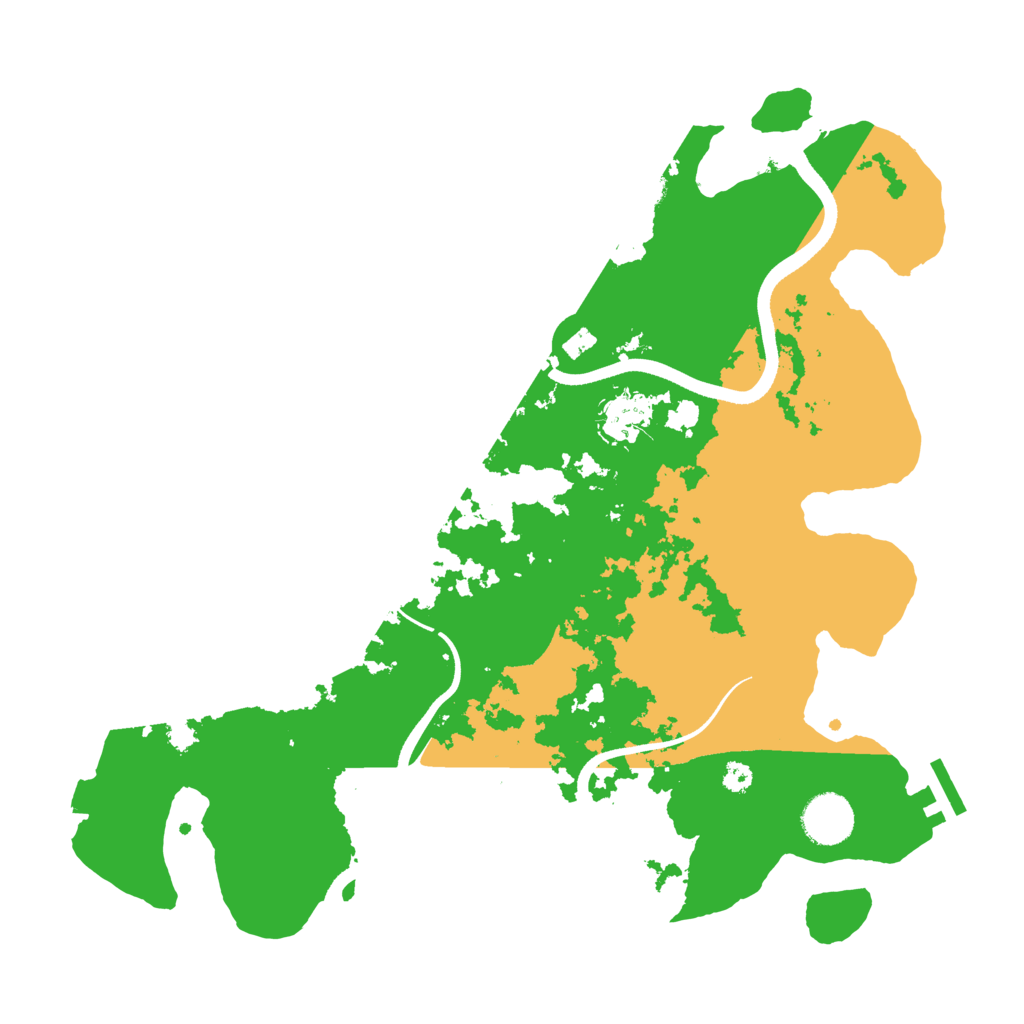 Biome Rust Map: Procedural Map, Size: 3500, Seed: 4722154