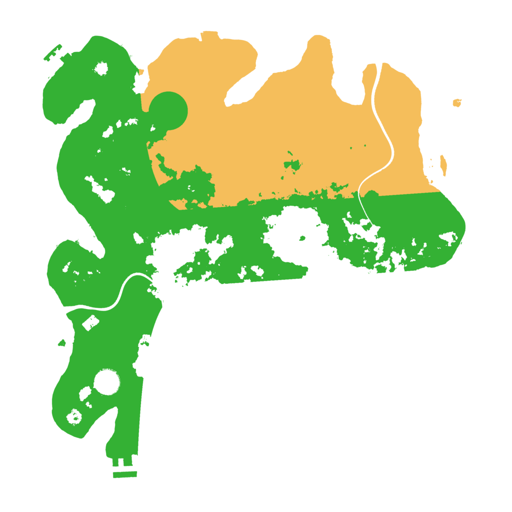 Biome Rust Map: Procedural Map, Size: 3500, Seed: 170240