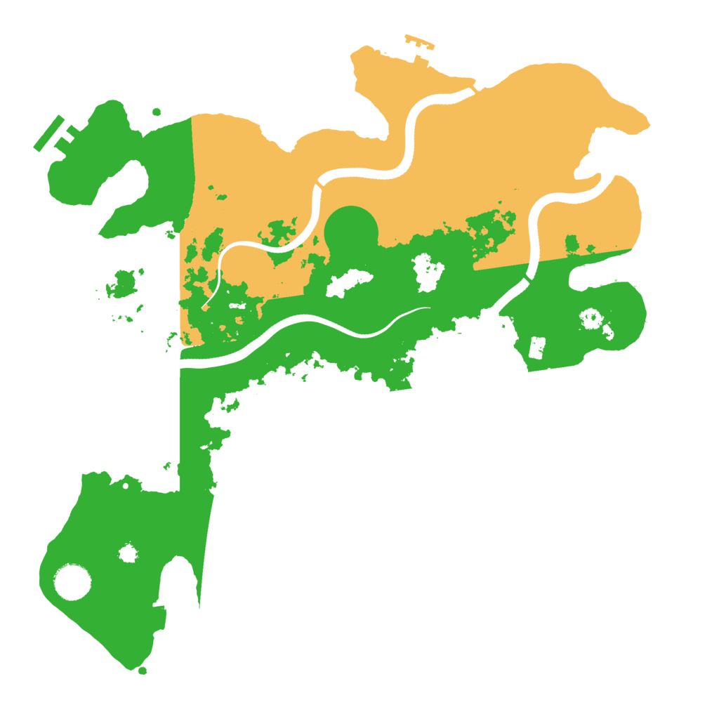 Biome Rust Map: Procedural Map, Size: 3500, Seed: 1622371