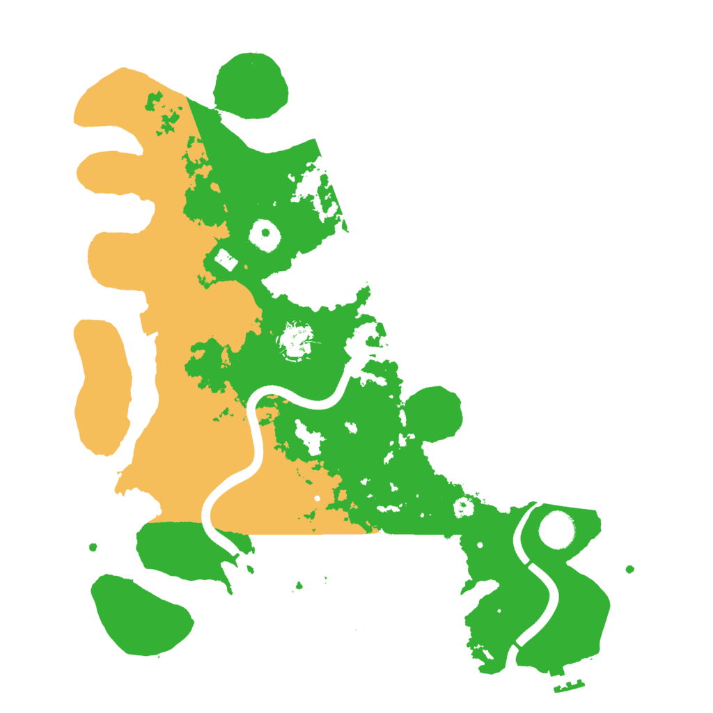 Biome Rust Map: Procedural Map, Size: 3500, Seed: 5668694