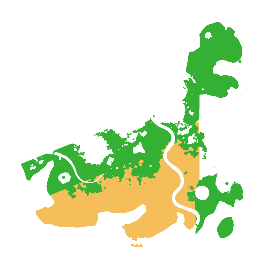 Biome Rust Map: Procedural Map, Size: 3500, Seed: 4693521