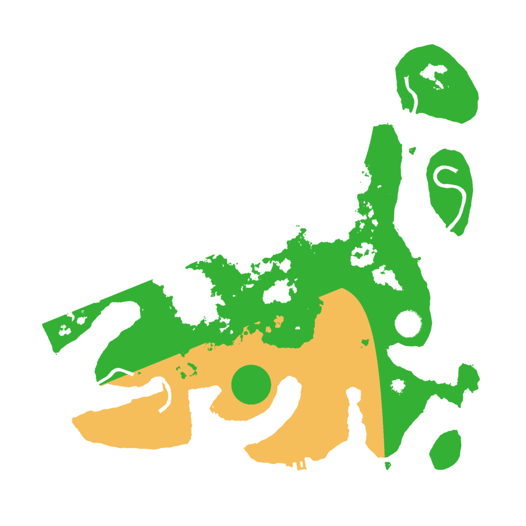 Biome Rust Map: Procedural Map, Size: 3500, Seed: 4693521