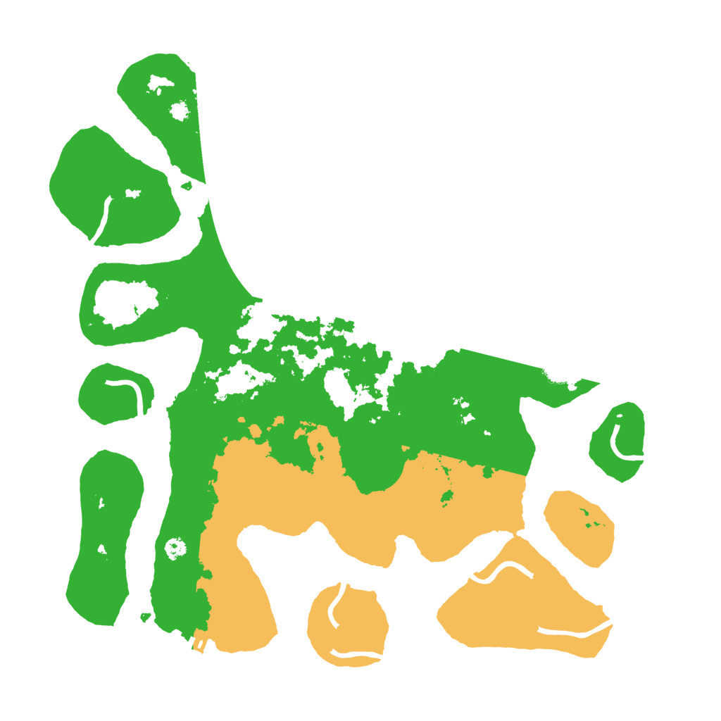 Biome Rust Map: Procedural Map, Size: 3500, Seed: 433341