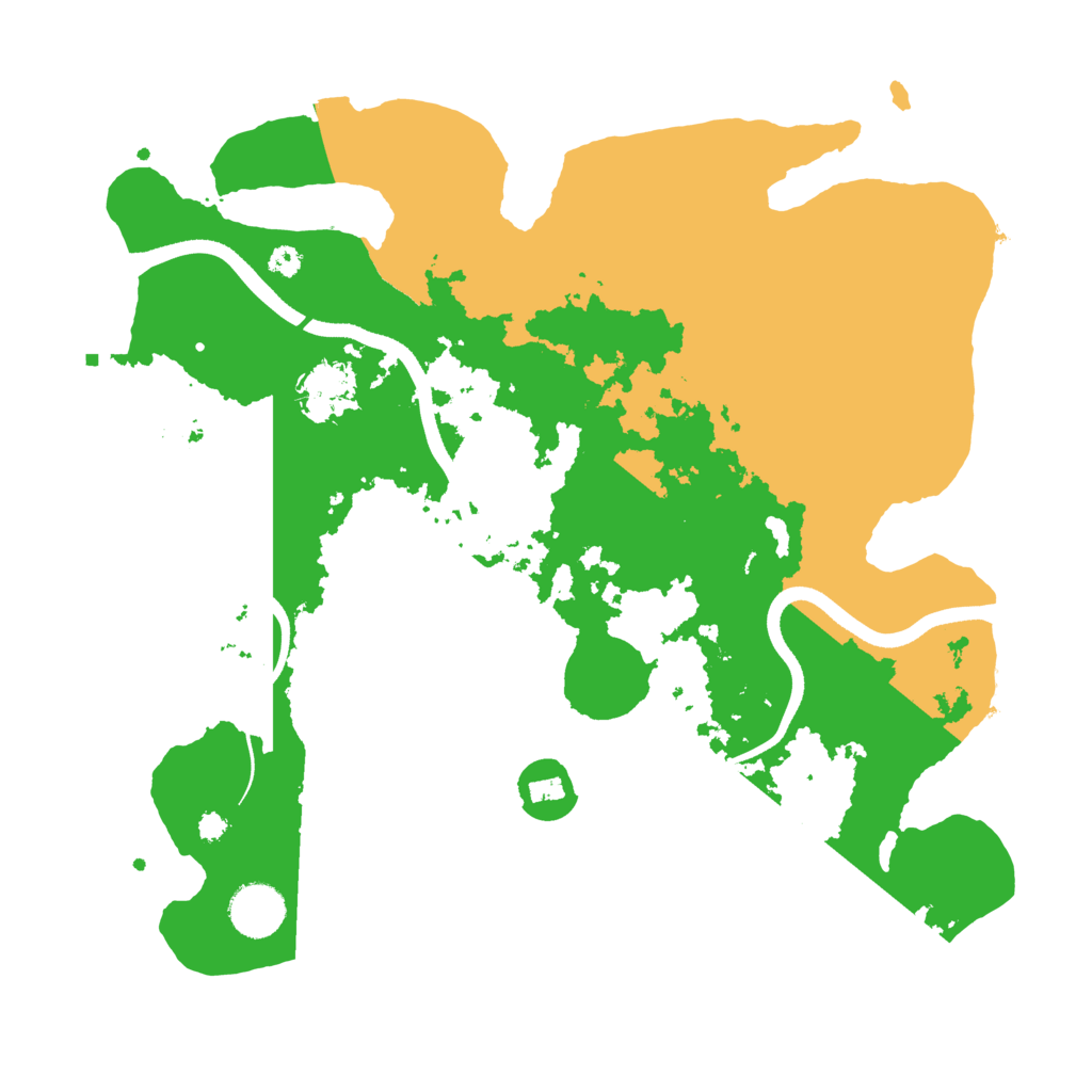 Biome Rust Map: Procedural Map, Size: 3500, Seed: 4662282