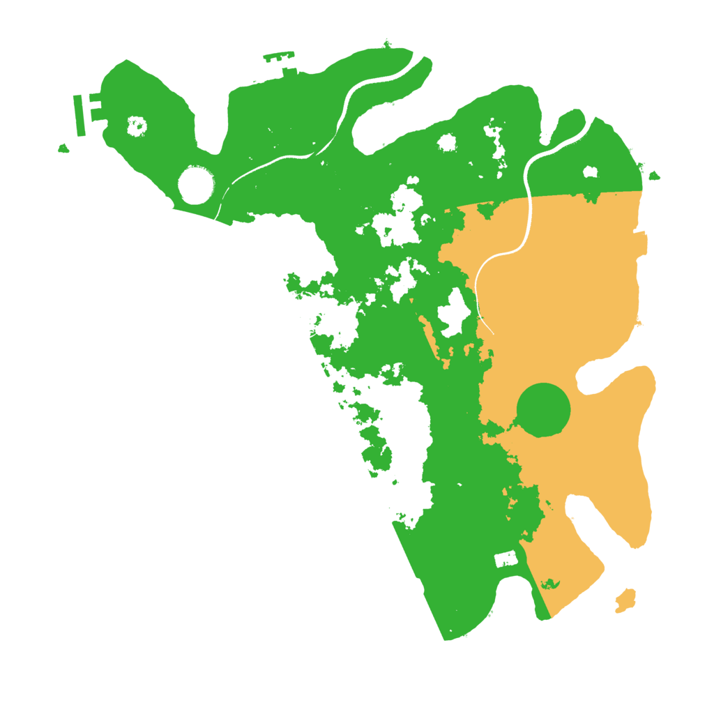 Biome Rust Map: Procedural Map, Size: 3500, Seed: 4873027