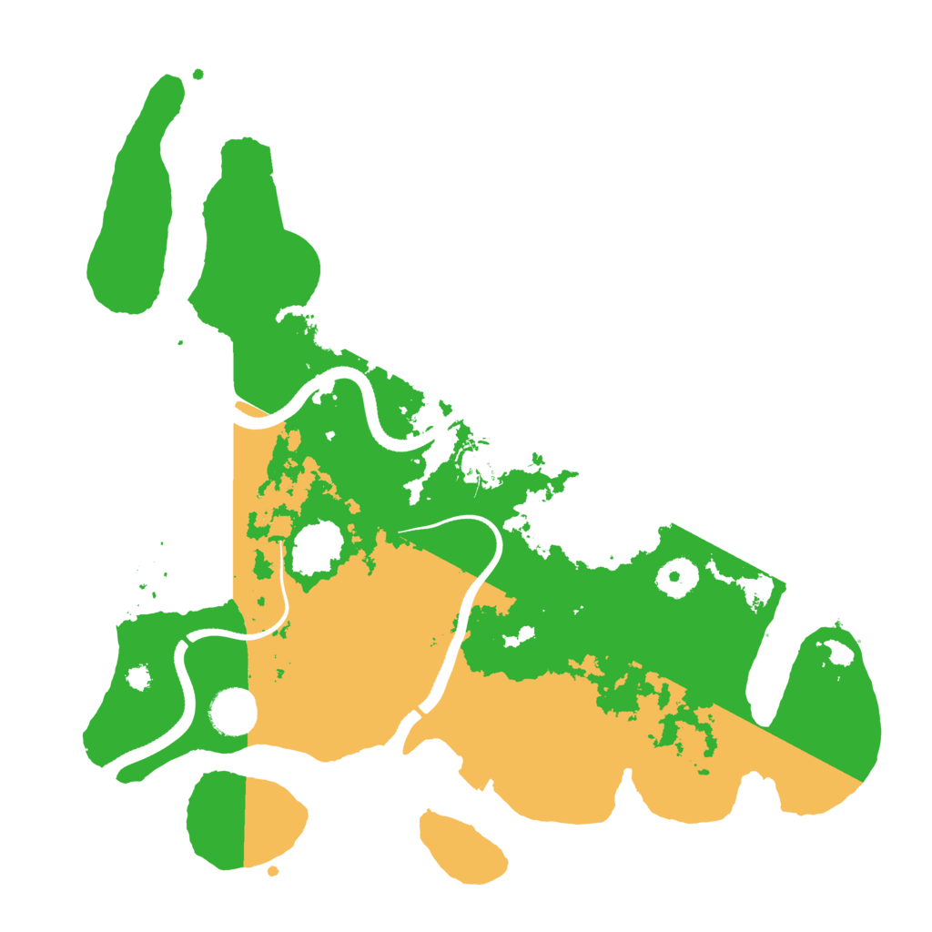 Biome Rust Map: Procedural Map, Size: 3500, Seed: 4221167