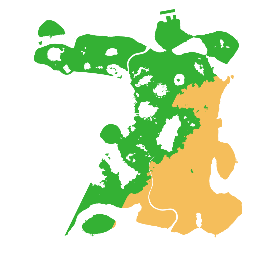 Biome Rust Map: Procedural Map, Size: 3500, Seed: 5249567