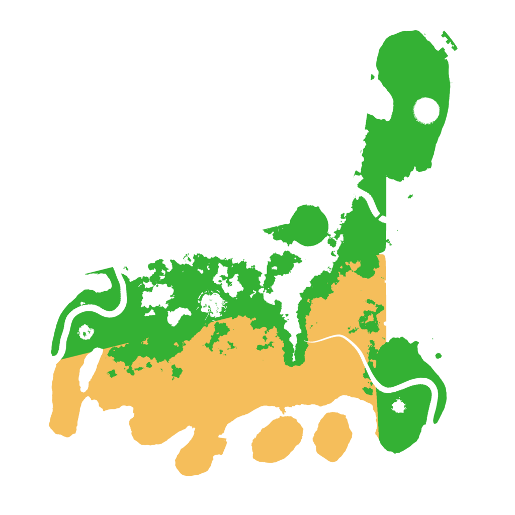 Biome Rust Map: Procedural Map, Size: 3500, Seed: 1108916