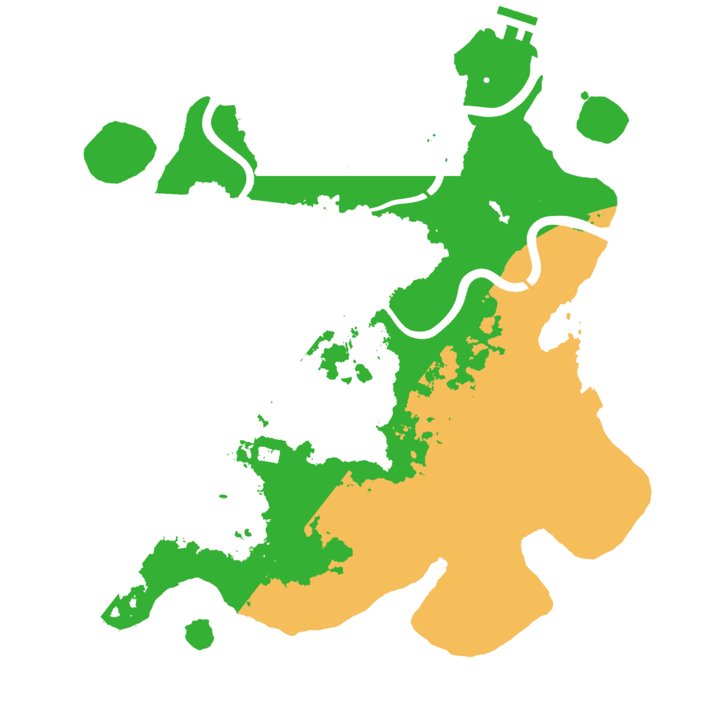 Biome Rust Map: Procedural Map, Size: 3500, Seed: 3963938