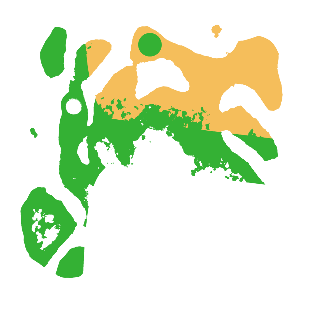 Biome Rust Map: Barren, Size: 3500, Seed: 2087370