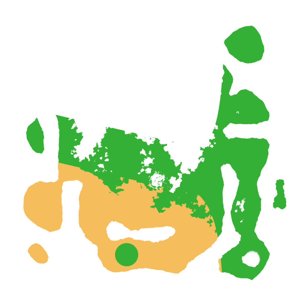 Biome Rust Map: Barren, Size: 3500, Seed: 6149746