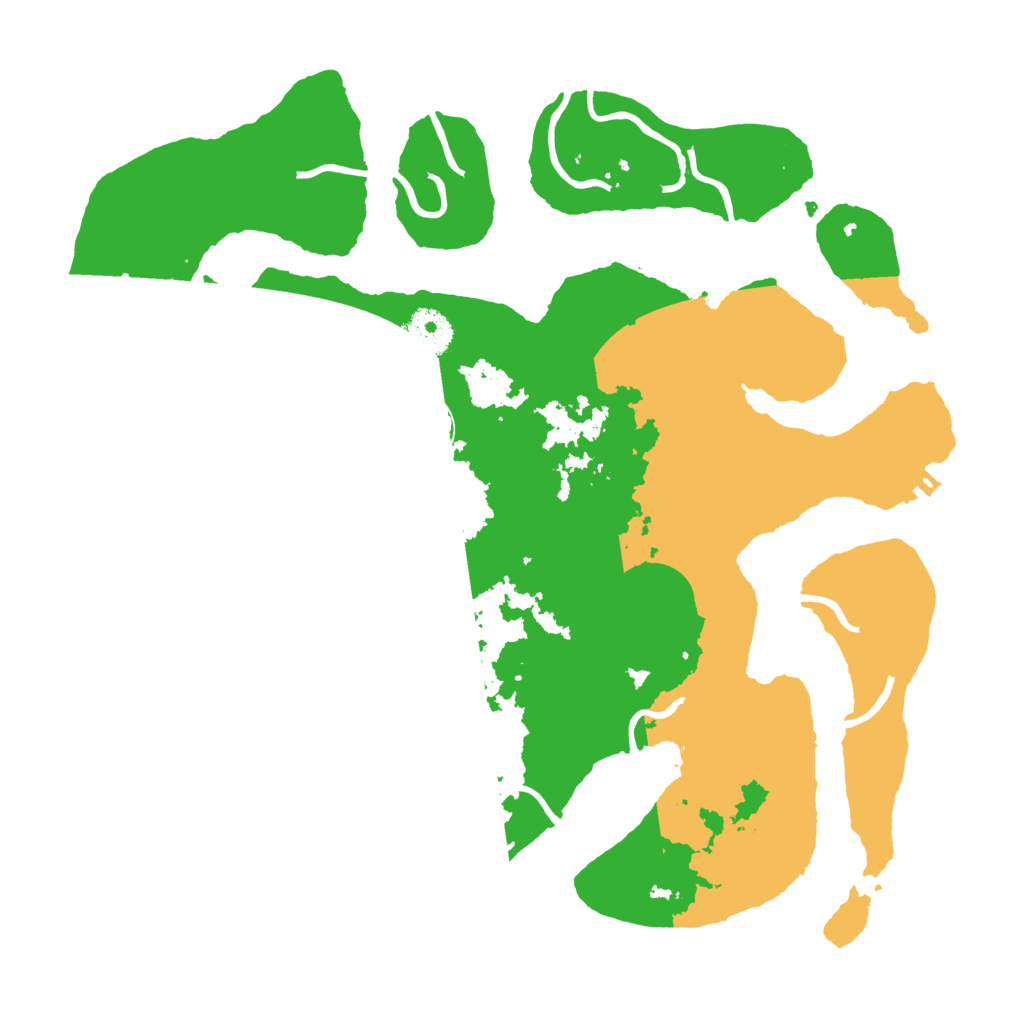 Biome Rust Map: Procedural Map, Size: 3500, Seed: 2449663