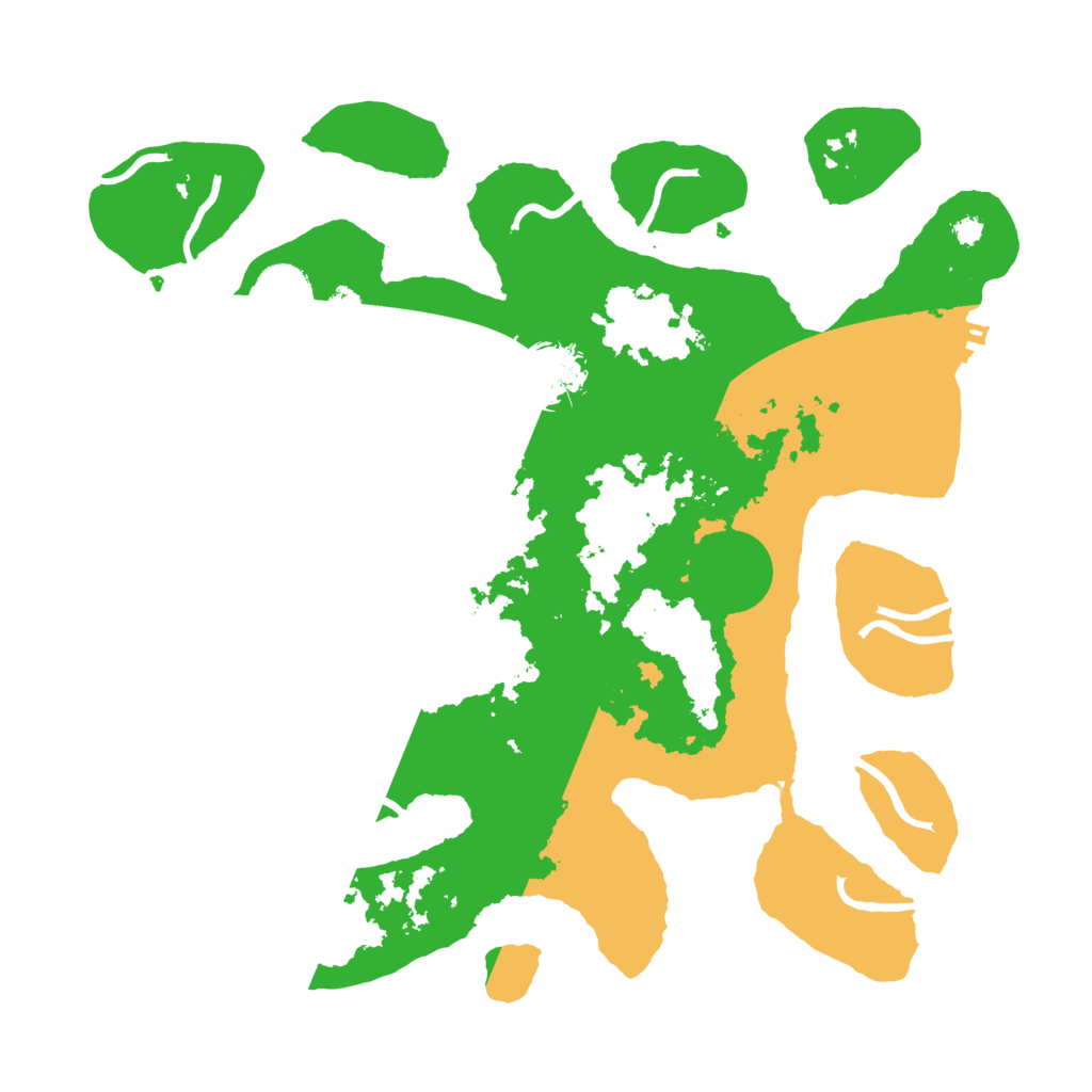 Biome Rust Map: Procedural Map, Size: 3500, Seed: 3008580