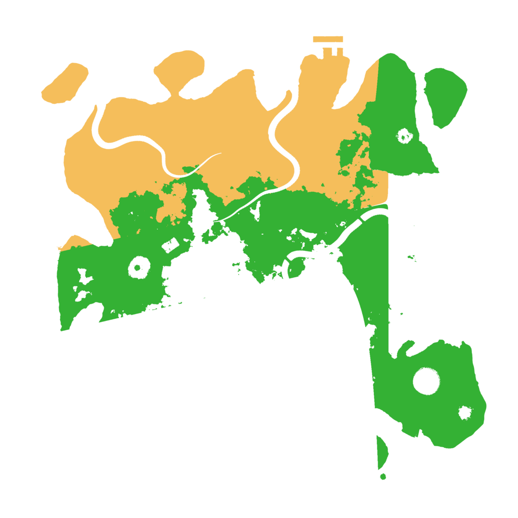 Biome Rust Map: Procedural Map, Size: 3500, Seed: 5410378