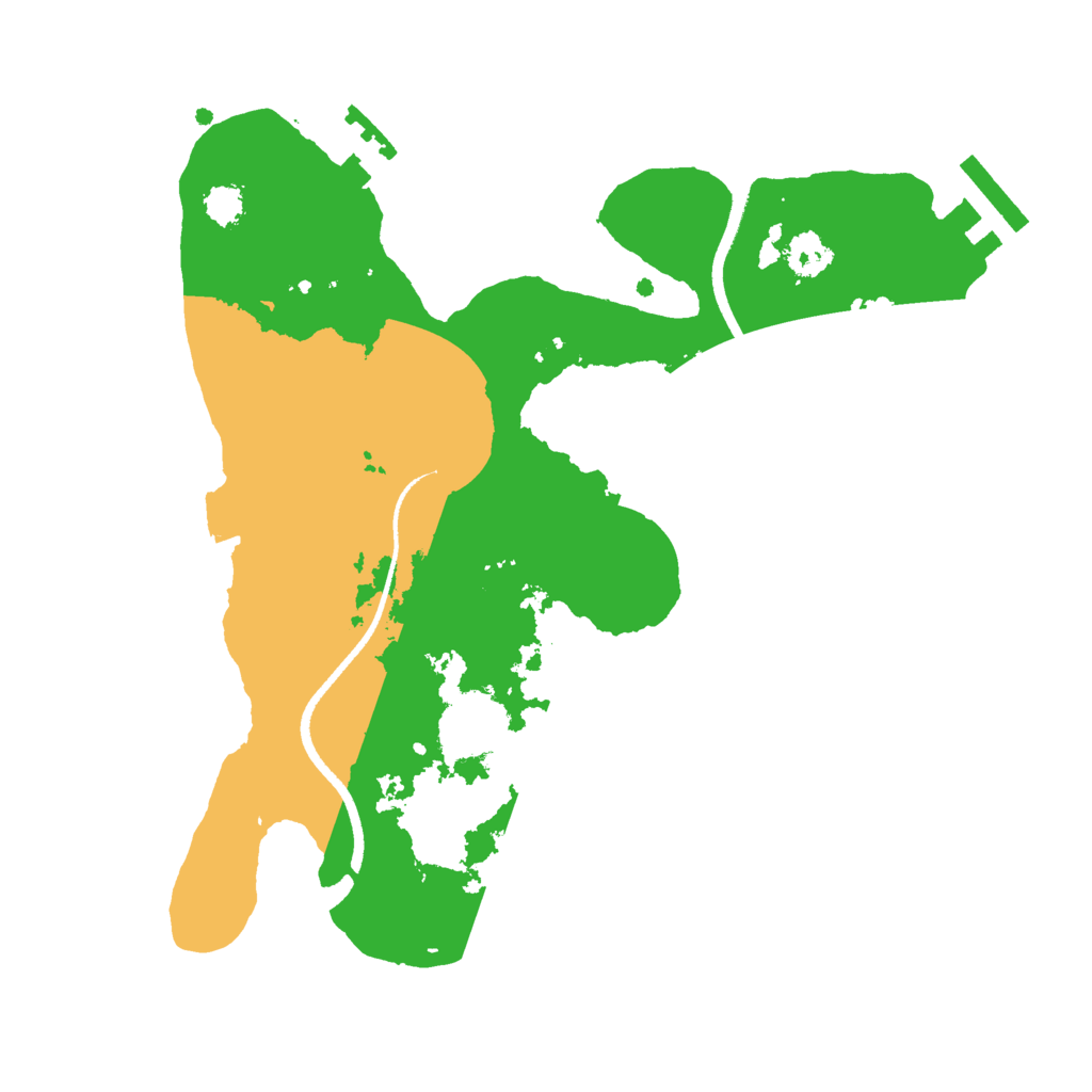 Biome Rust Map: Procedural Map, Size: 2500, Seed: 4779424